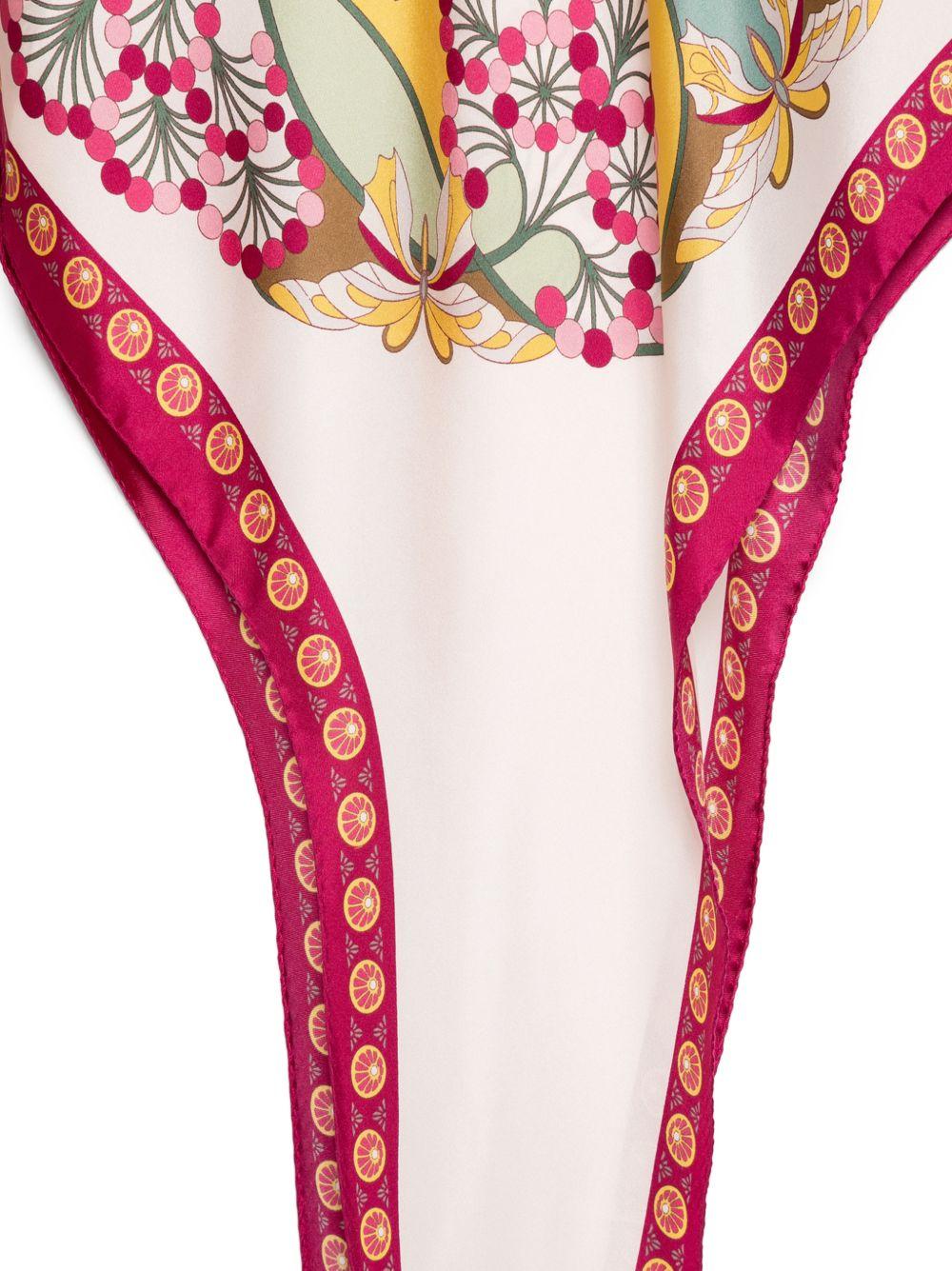 Full-On Foulard SCA0096SIL029FLO08 PI03 FLORETTE PLACEE LA DOUBLEJ 