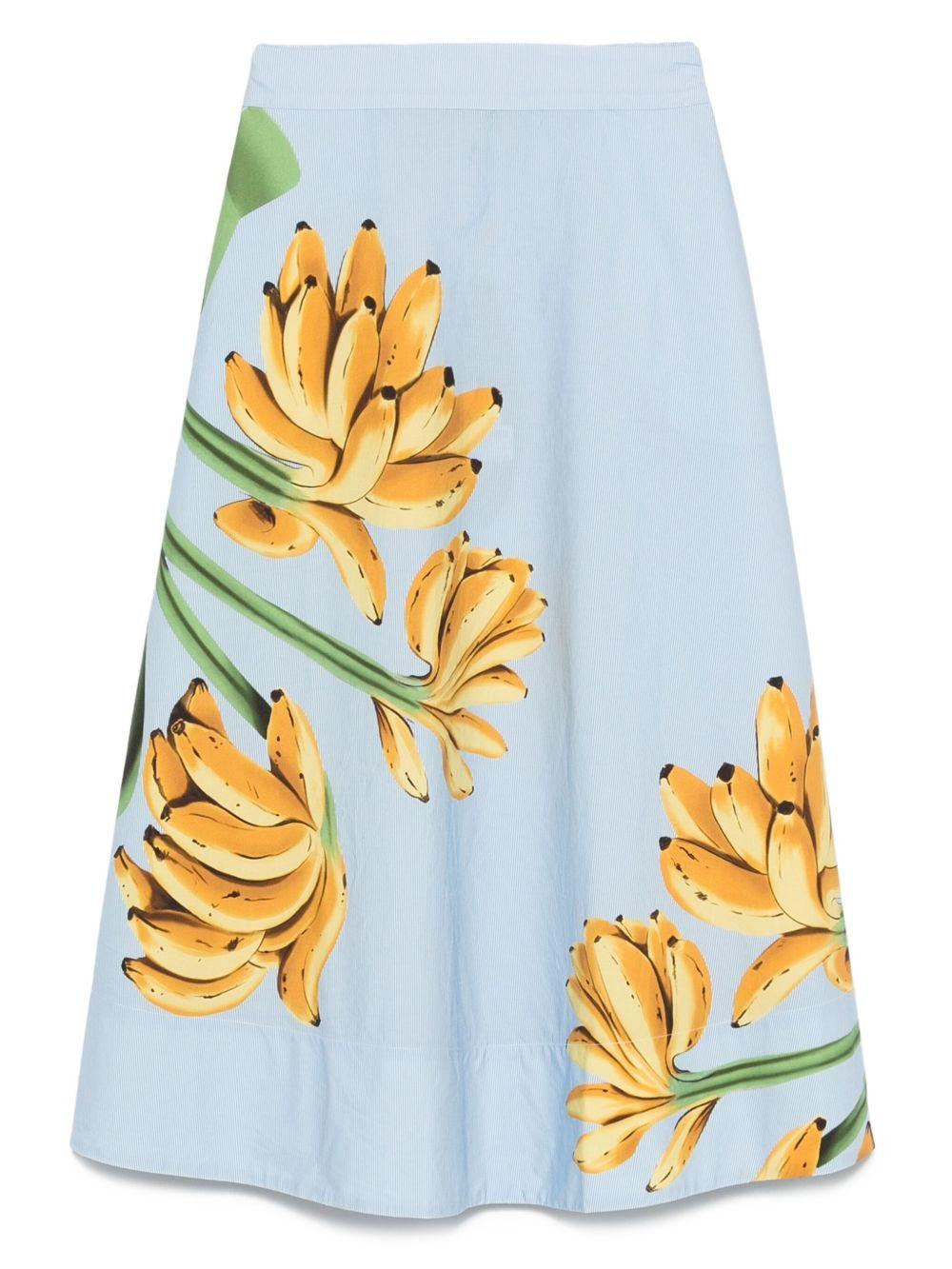 Blue Banana Cocina Striped Midi Skirt 332585 L0003 BLUE FARM RIO 