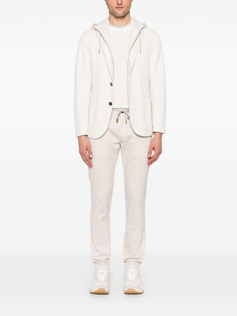 T-shirt con design a strati K76MAGK59MAG0K025 011302 WHITE LIGHT GRAY SAND ELEVENTY 