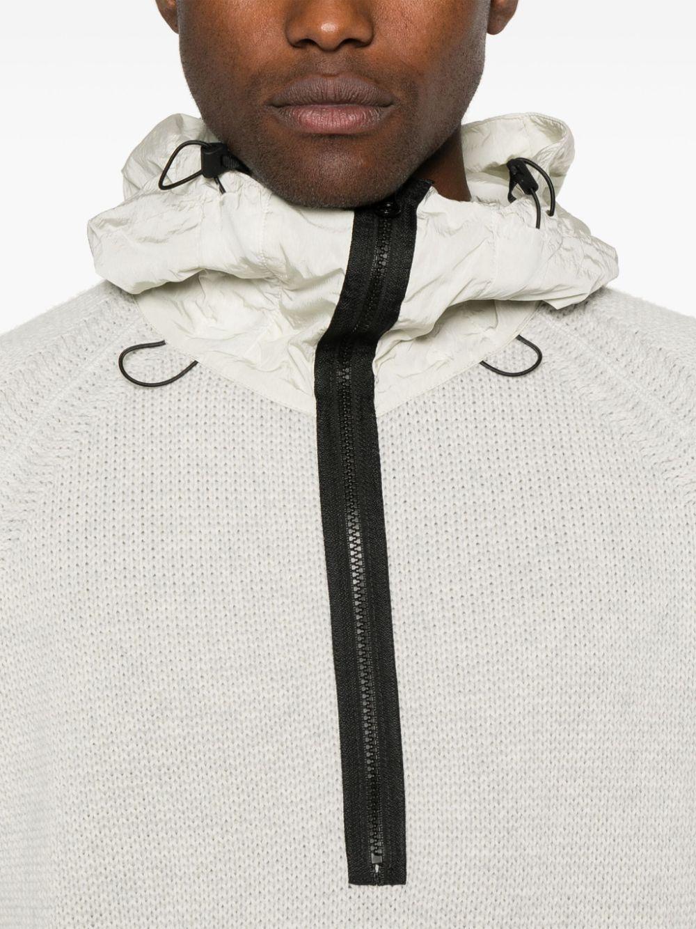  17CMKN244A110149M M13 OFF WHITE MELANGE CP COMPANY 