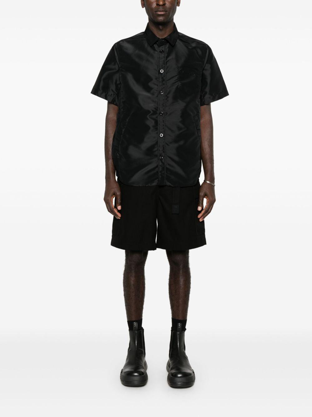 Shorts con cintura 2503610M 001 BLACK SACAI 