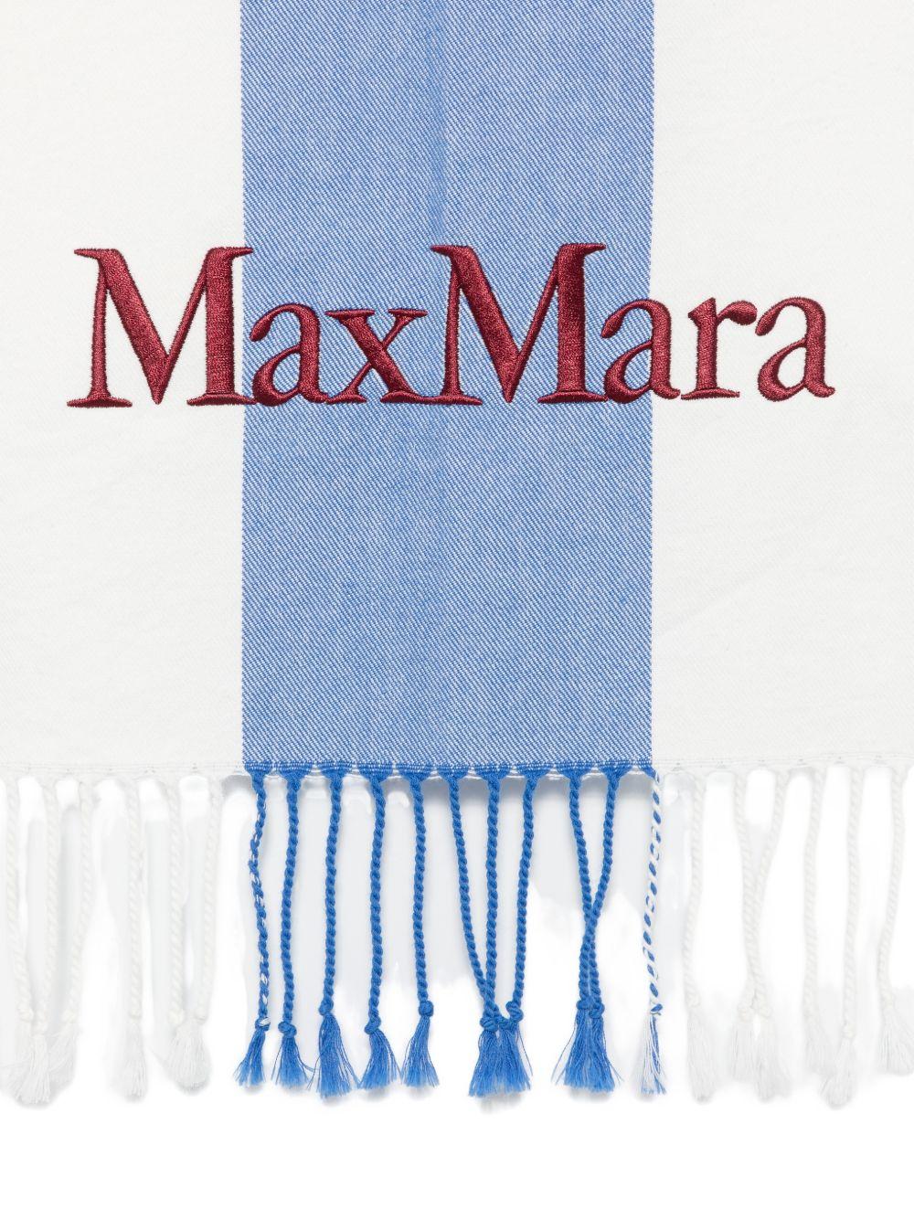 Telo Mare In Cotone BCHRECENTE 001 BIANCO AZZURRO MAX MARA 