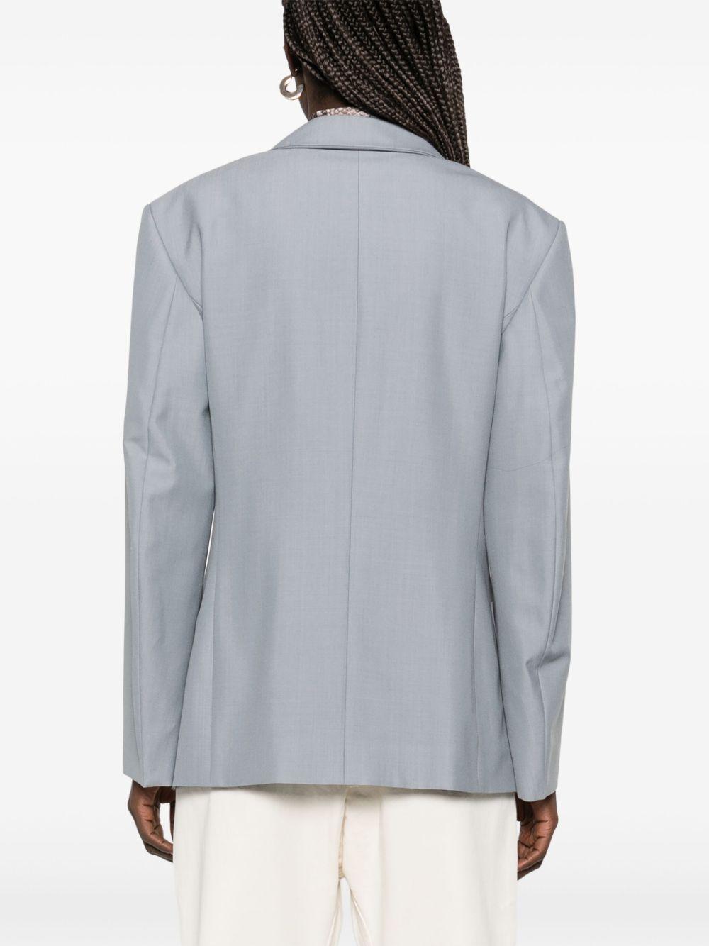 Blazer doppiopetto JA1073LF414 BL720 BLUE GREY MELANGE LEMAIRE 