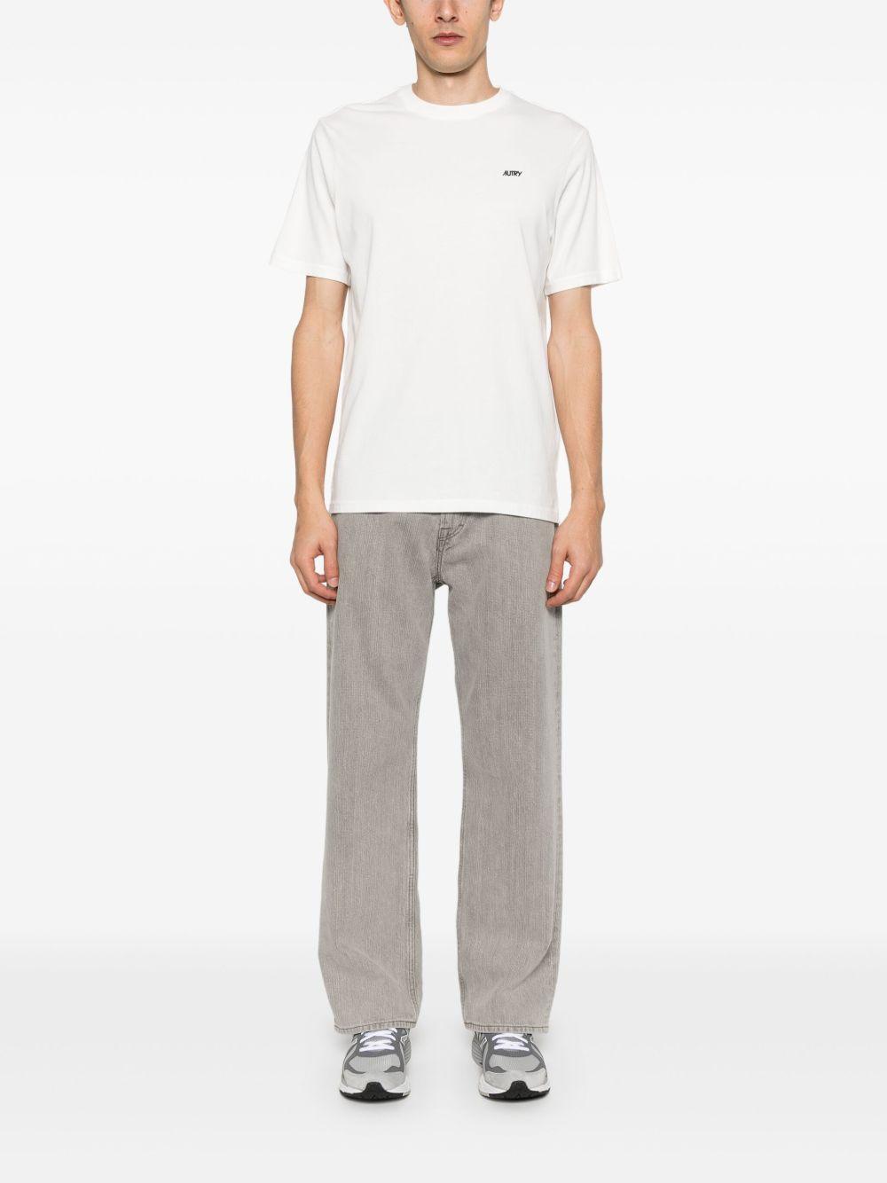 T-shirt con logo ricamato TSPMA7CW WHITE AUTRY 