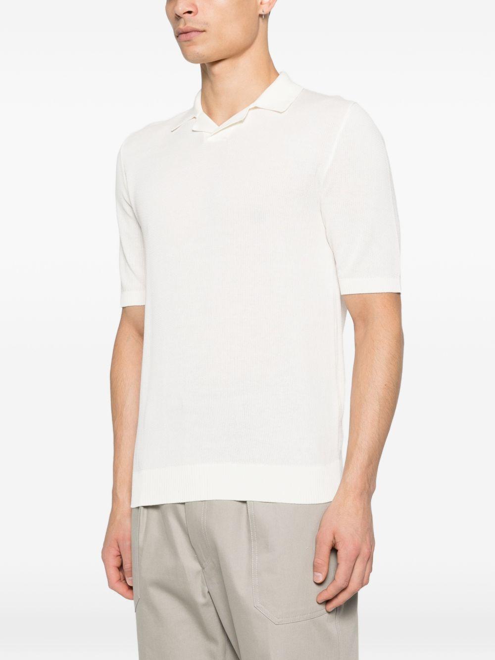 Polo mezza manica con collo bowling M76MAGM88MAG0M008 01 BIANCO ELEVENTY 