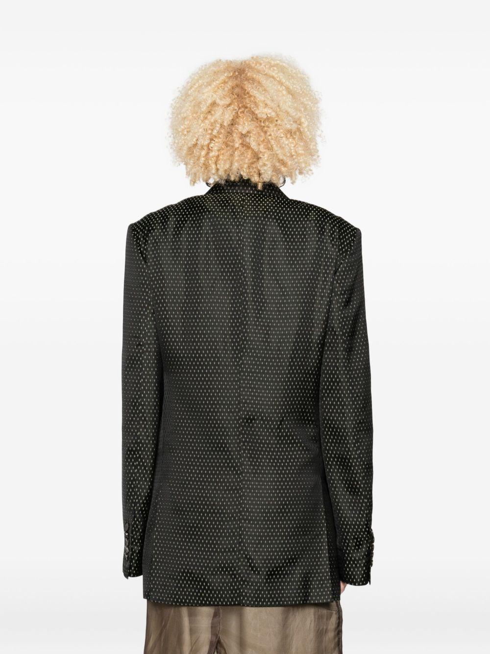 Oversized Jacquard Blazer BAFYA2350 900 BLACK DRIES VAN NOTEN 