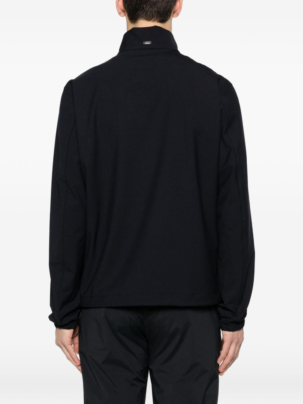 GIACCA CON ZIP IN LIGHT STRETCH WOOLY GI000660U12808Z 9200 BLUE NAVY HERNO 