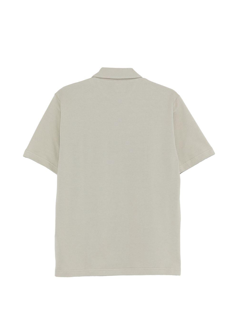 Polo manica corta in piquet di cotone M75POLM05TES0M120 07 MILITARY ELEVENTY 