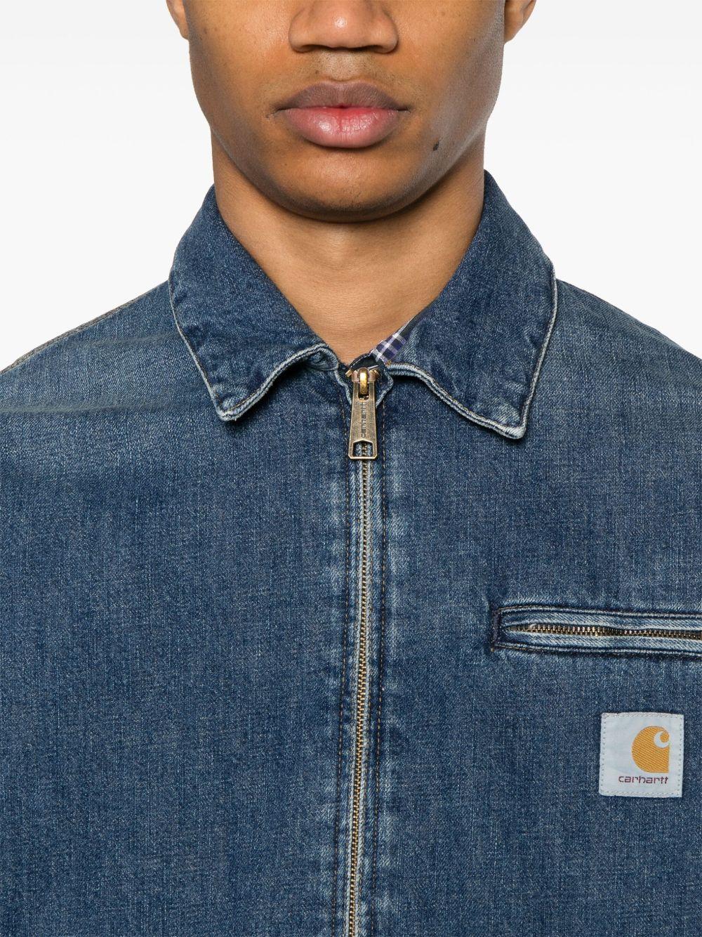Giacca casual in cotone I034870 014L BLUE DARK USED WASH CARHARTT WIP 