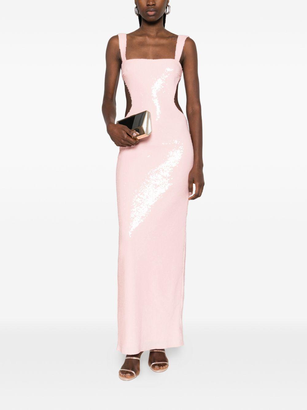 Sequin-embellishment maxi dress A0064ROS62P ROSA TWENTY FOURHAITCH 
