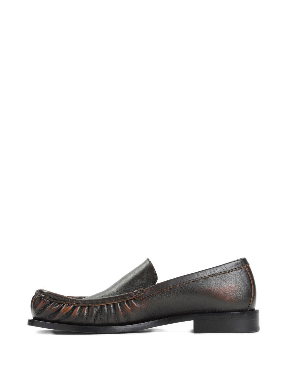 Leather Loafers 2610217230107 TAN DRIES VAN NOTEN 