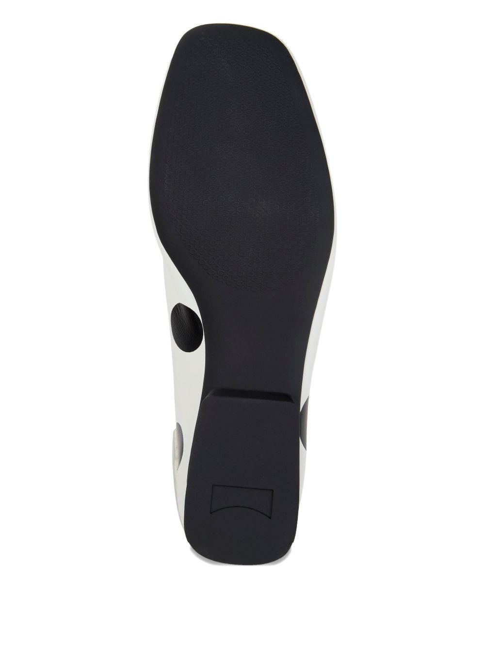 Ballerine in pelle K201253 049 DOTS BLACK WHITE CAMPER 