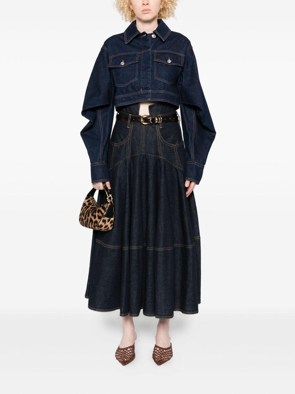 Gonna Midi in Denim Hypnotic 4653SF251 NIGHT SKY ZIMMERMANN 