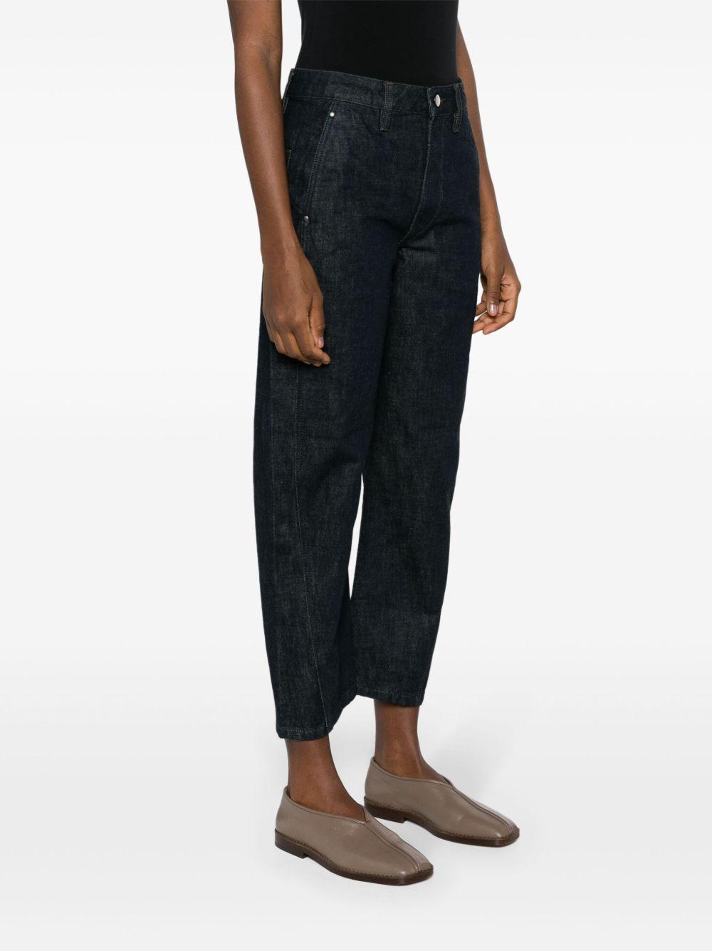 Twisted Pants in Heavy Indigo Denim PA1051LD068 BL760 DENIM INDIGO LEMAIRE 