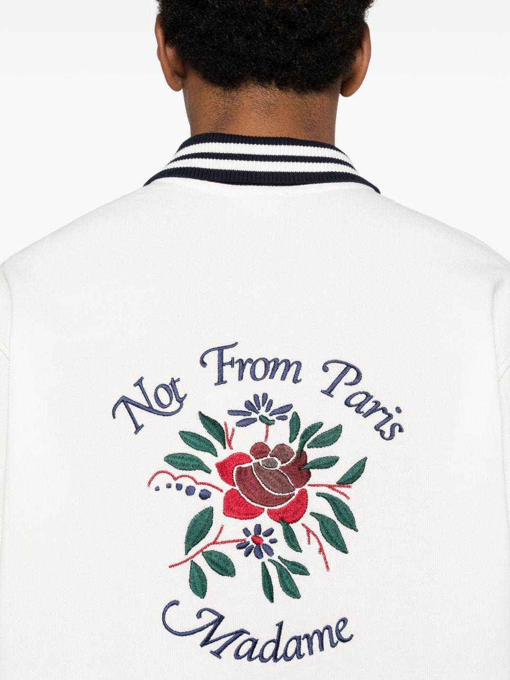 Chemise Piquée Slogan Rose JSH247CO264 OFF WHITE DROLE DE MONSIEUR 