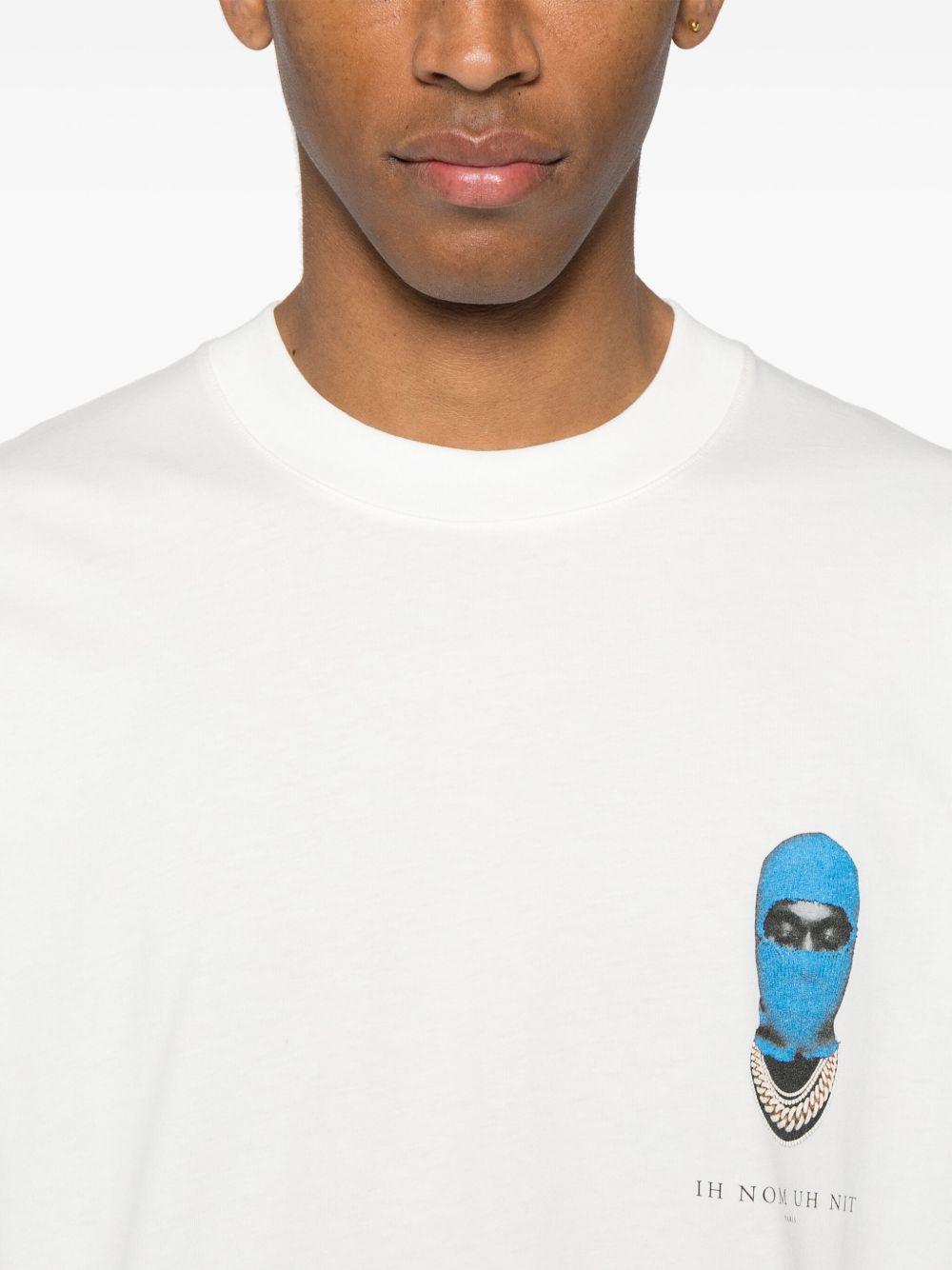 Small Mask Print T-shirt NUS25251 081 OFF WHITE IH NOM UH NIT 