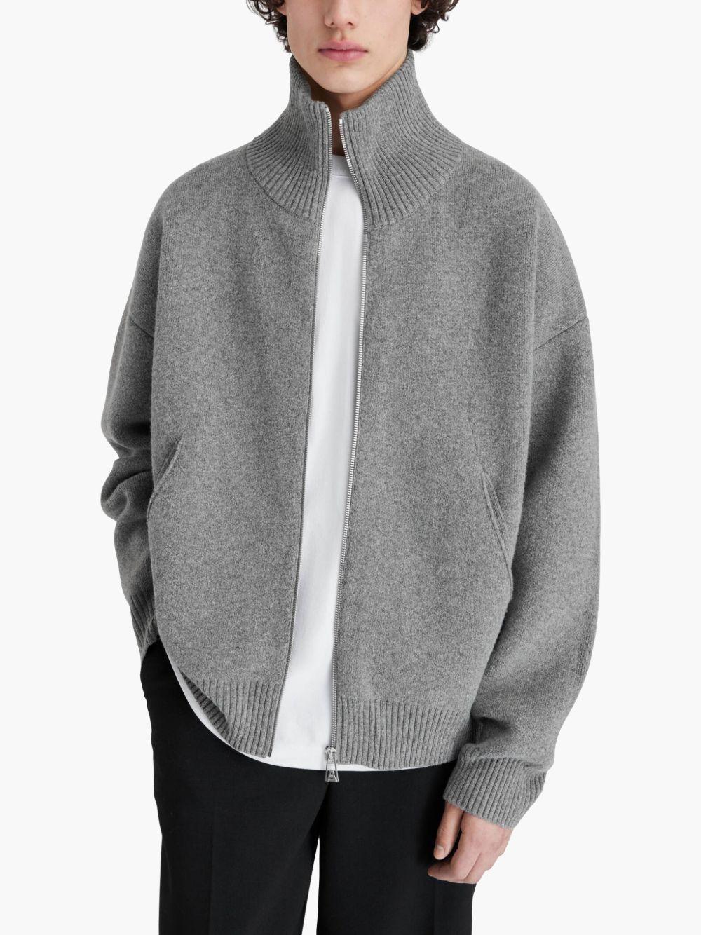 Core Zip-Up Sweater A2143003 GREY MELANGE AXEL ARIGATO 