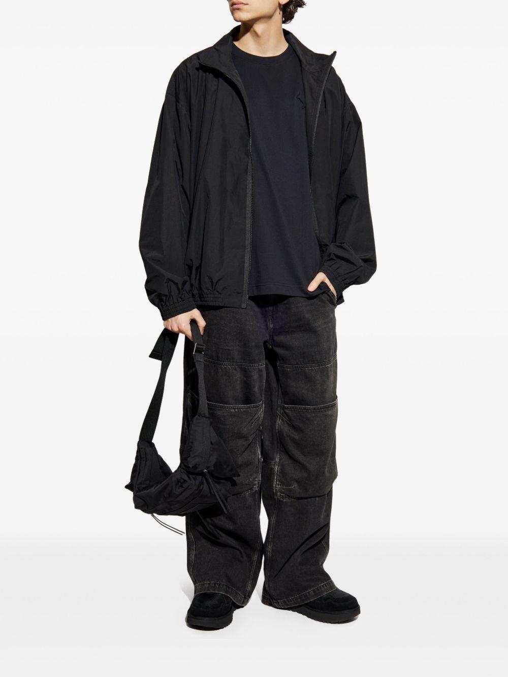 Profile Fox-Embossed T-shirt OM00116KJ7016 P199 BLACK MAISON KITSUNE 