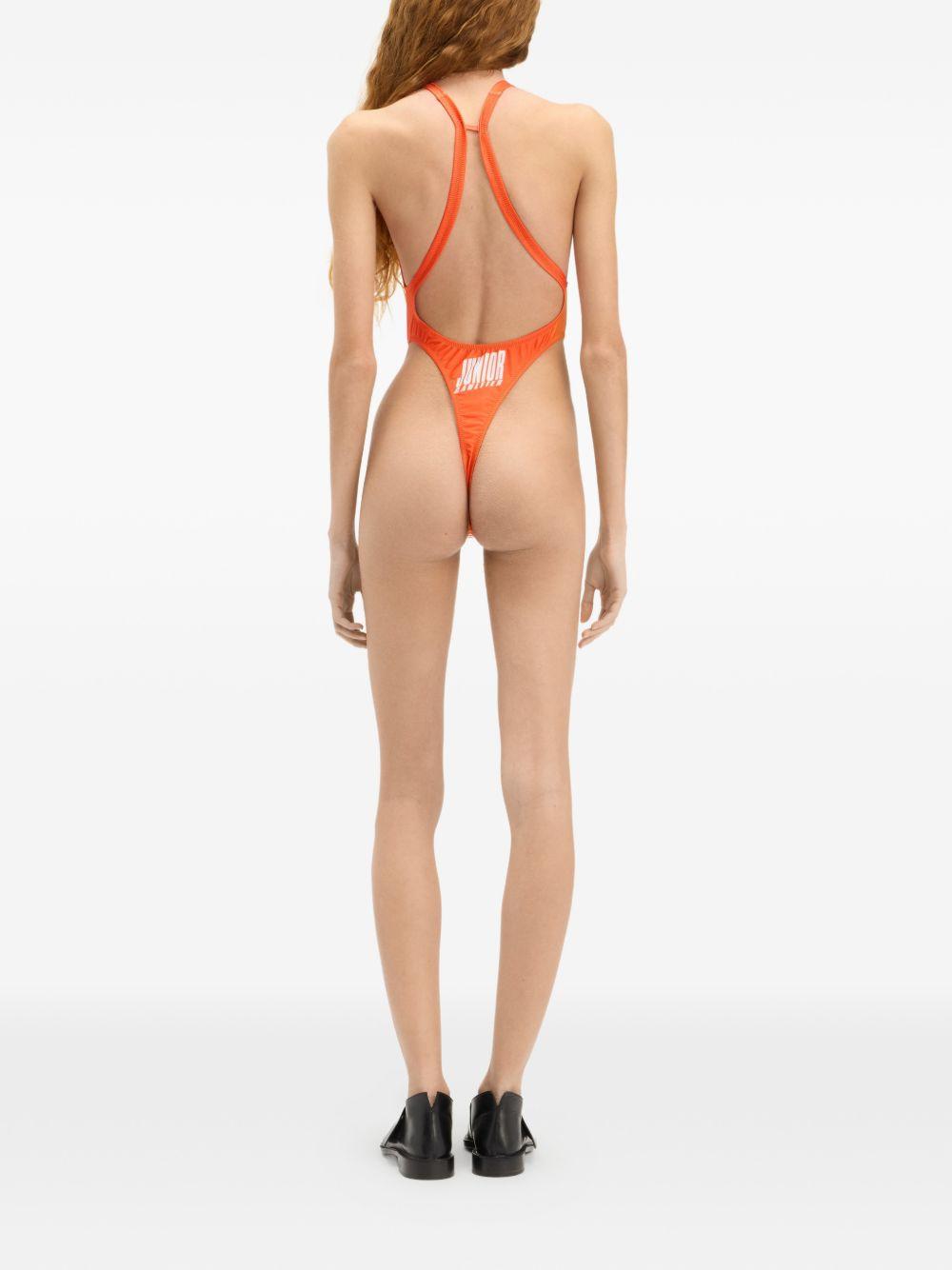 Costume Stampato Gingham 2602WSW111J048P 1501 ORANGE WHITE JEAN PAUL GAULTIER 