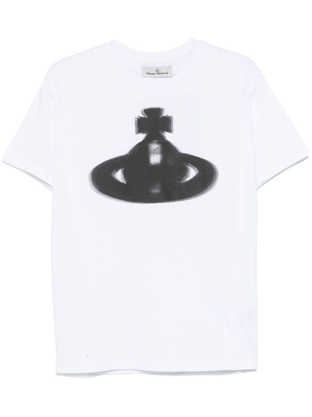 Orb Classic T-shirt 3G01003GJ001M A401 WHITE VIVIENNE WESTWOOD 