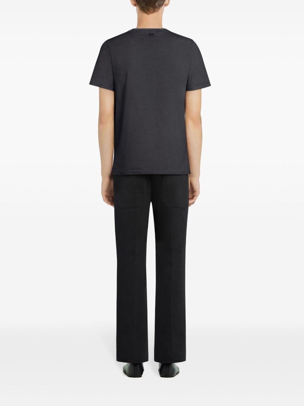 AC Printed Stone T-Shirt 125JTS008JS0109 B168 STONEWASH GREY RUBY COURREGES 