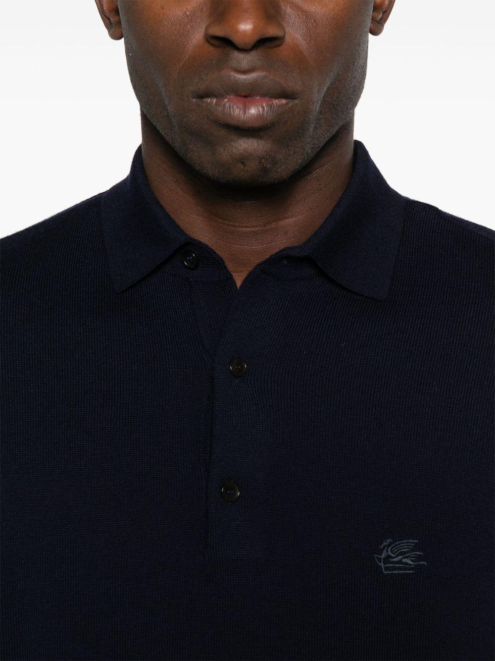 Polo con Logo Blu MRKF0028AL291 B0665 ETRO 