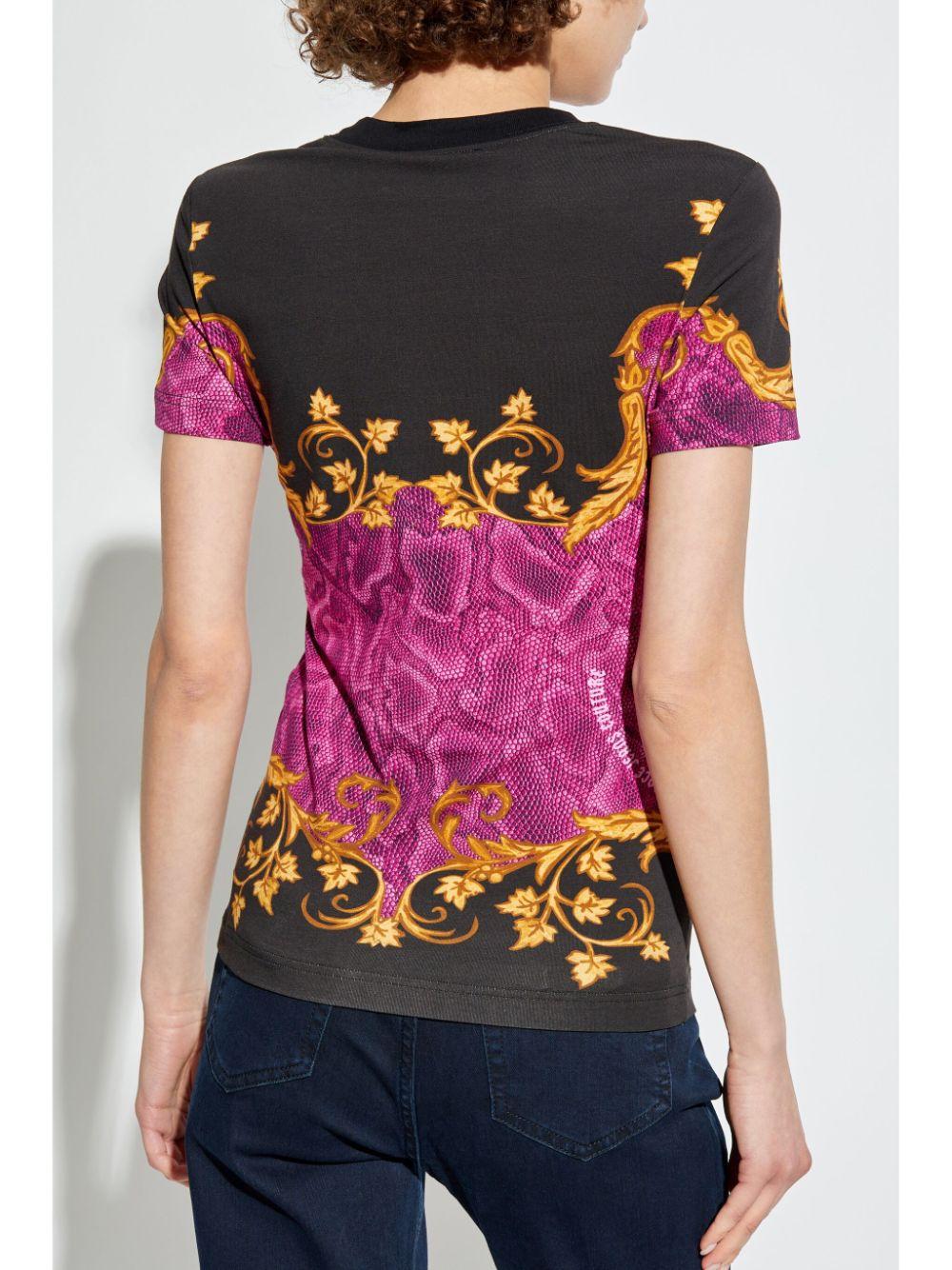  77HAH6P8JS425 R09 GOLD RASPBERRY VERSACE JEANS COUTURE 