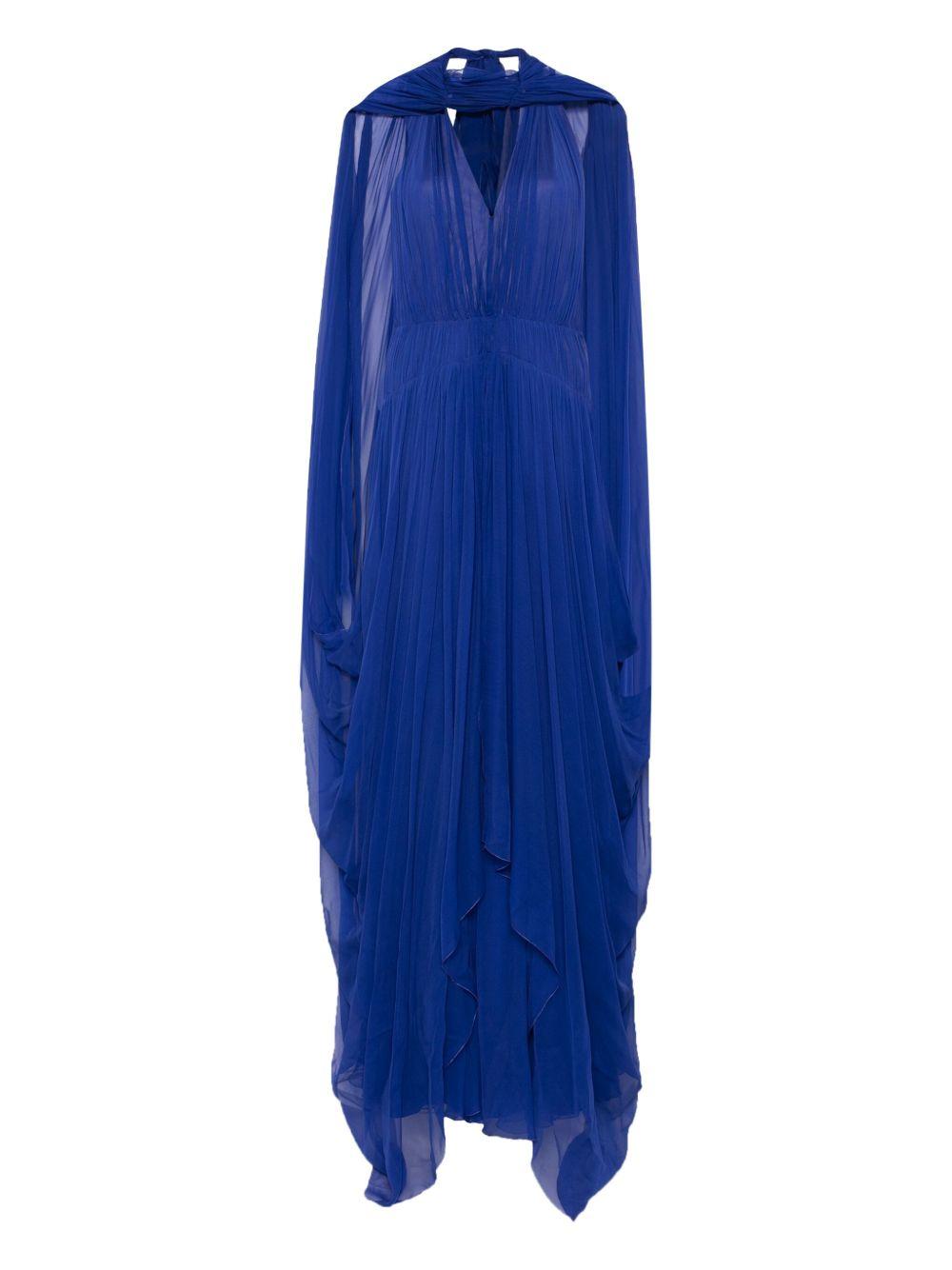 Abito lungo in chiffon A0478114 280 ALBERTA FERRETTI 