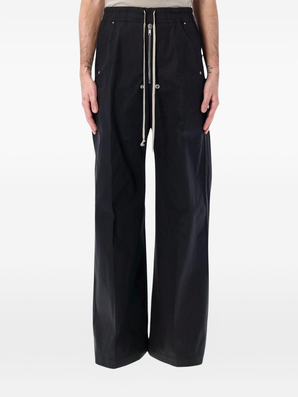 Wide Bela Pants RU01F2366TE 09 BLACK RICK OWENS 