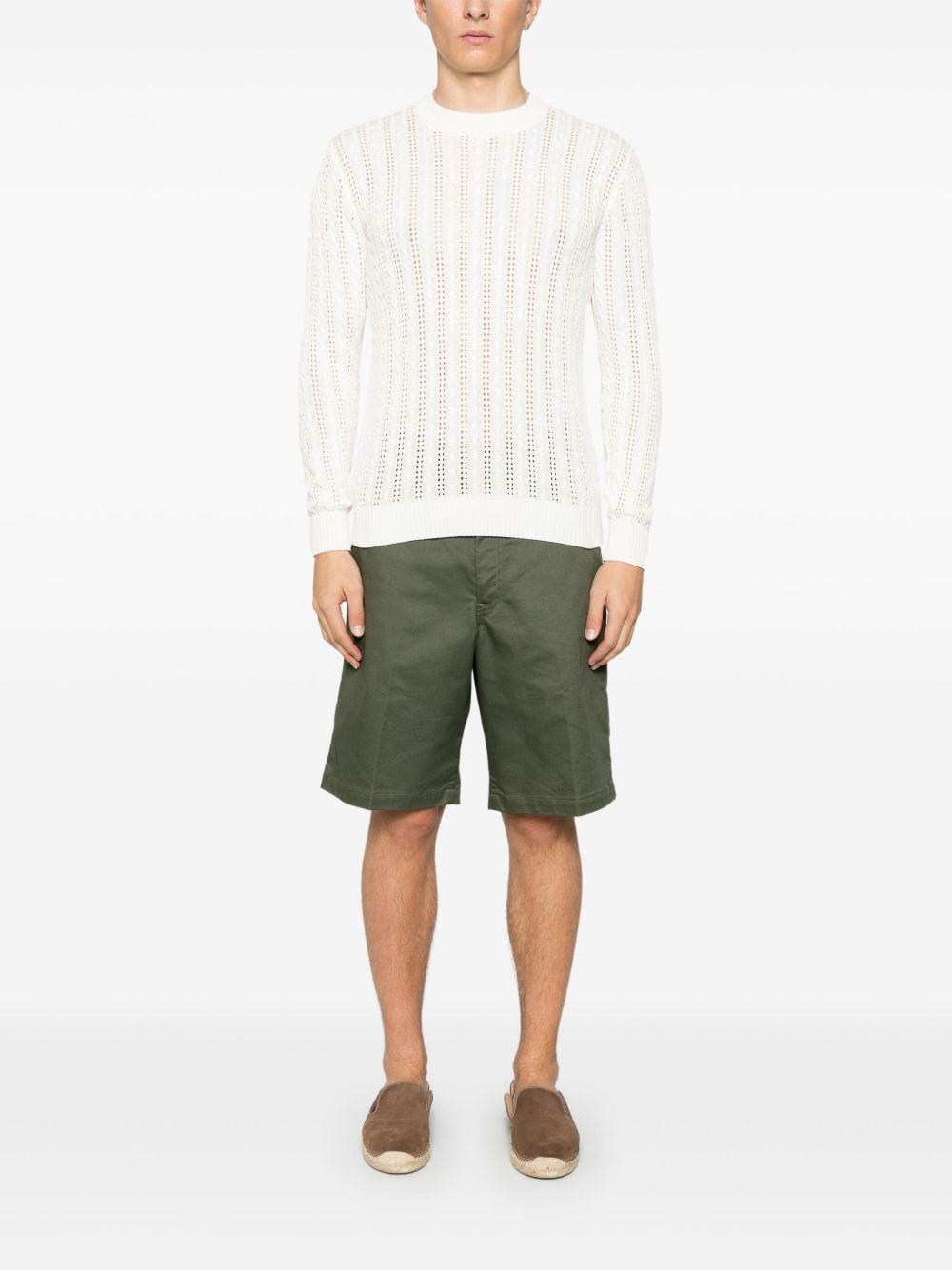 Maglione traforato K76MAGK58MAG0A001 01 BIANCO ELEVENTY 