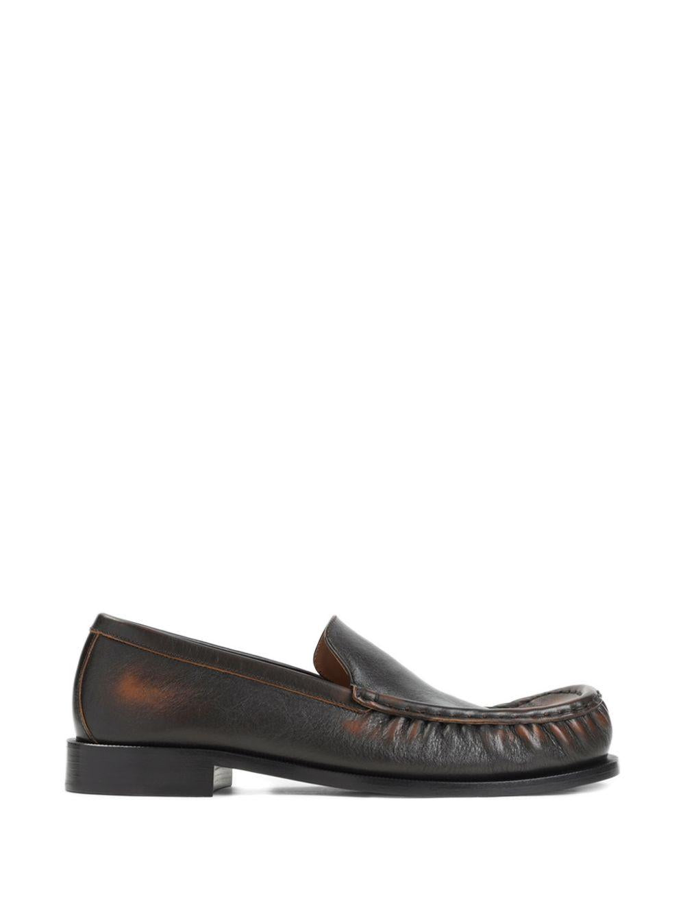 Leather Loafers 2610217230107 TAN DRIES VAN NOTEN 