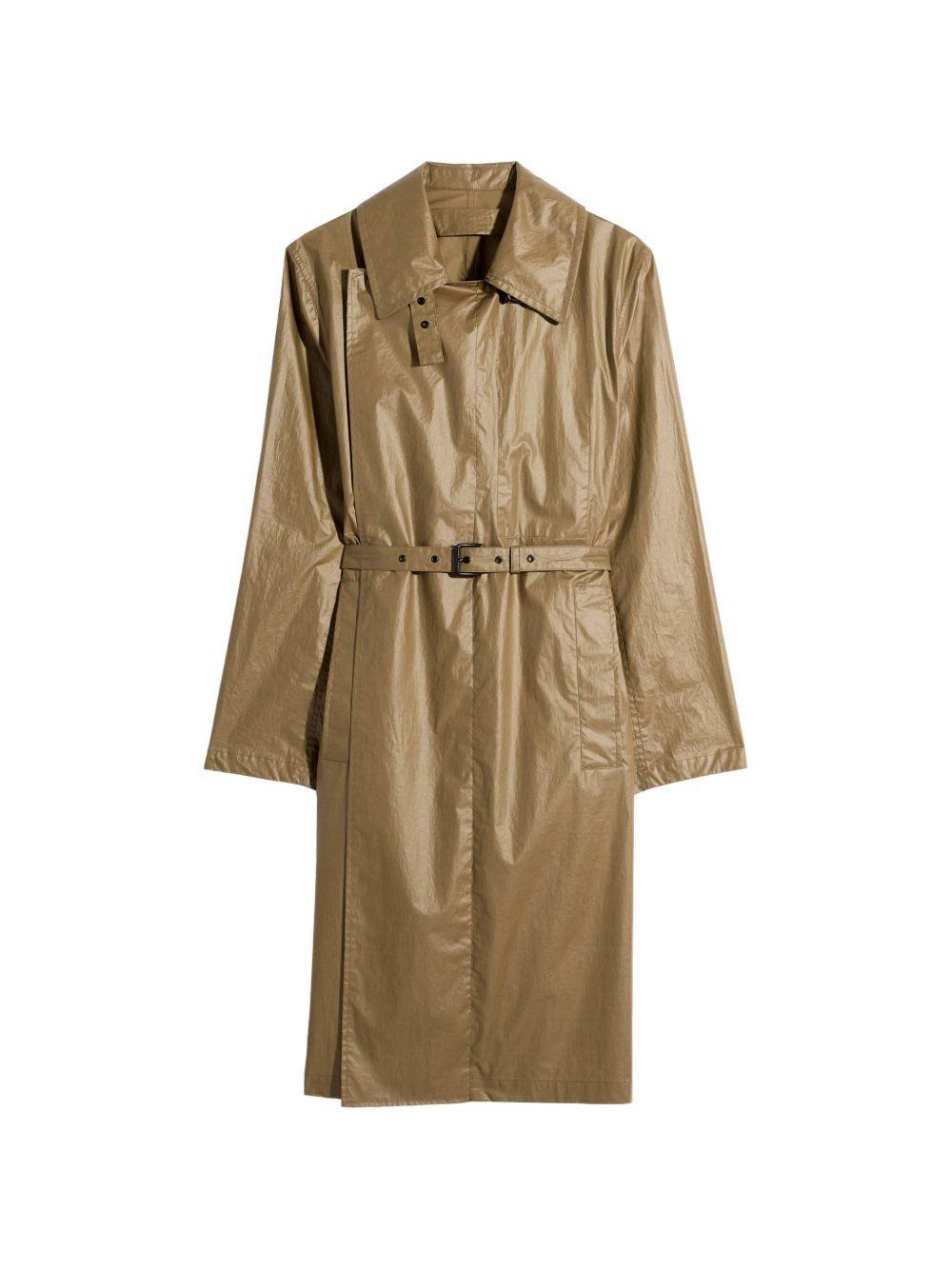 Light Wrap Coat in Light Coated Cotton OW1201LF1381 GR643 KHAKI LEMAIRE 