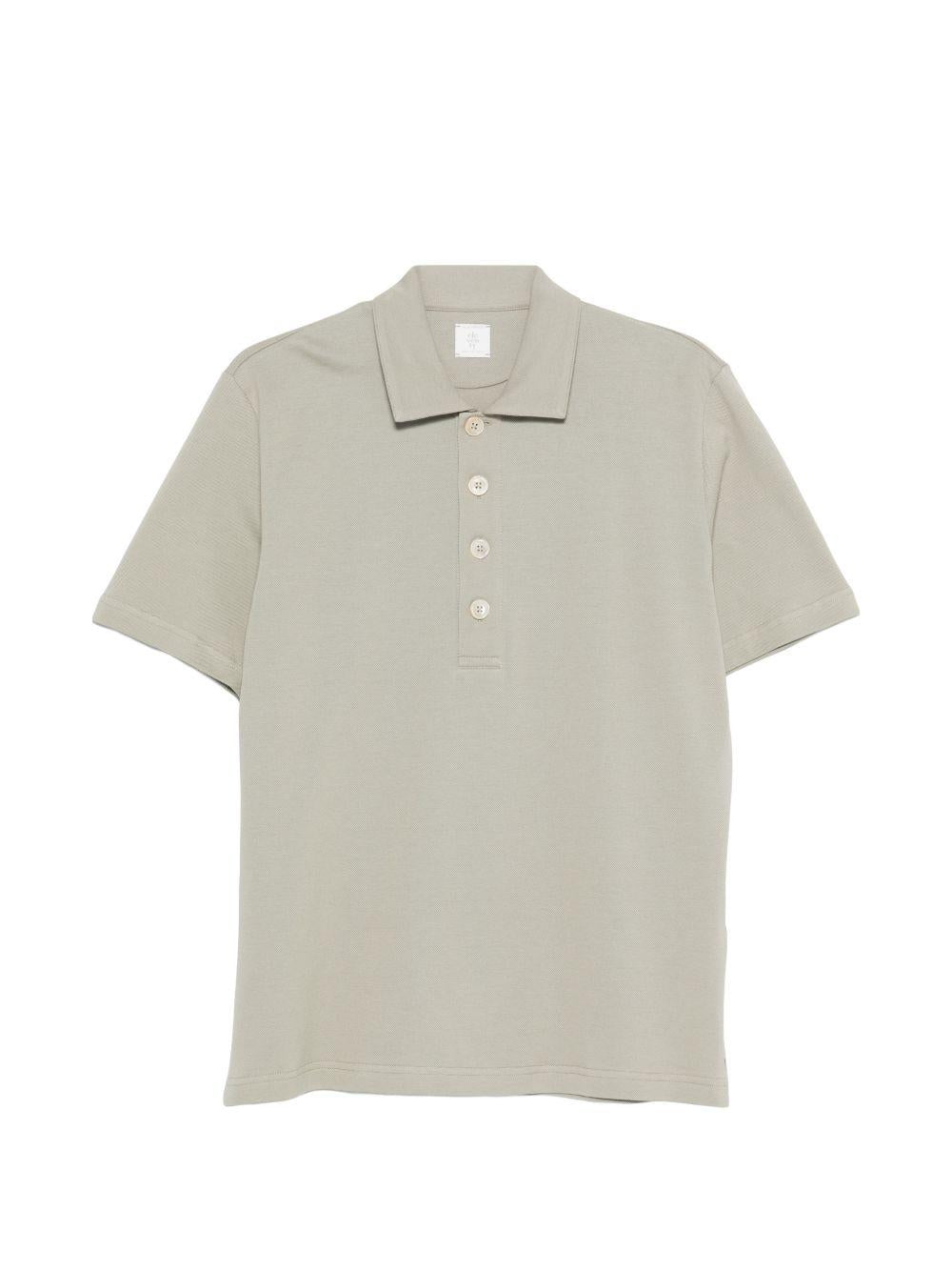 Polo manica corta in piquet di cotone M75POLM05TES0M120 07 MILITARY ELEVENTY 