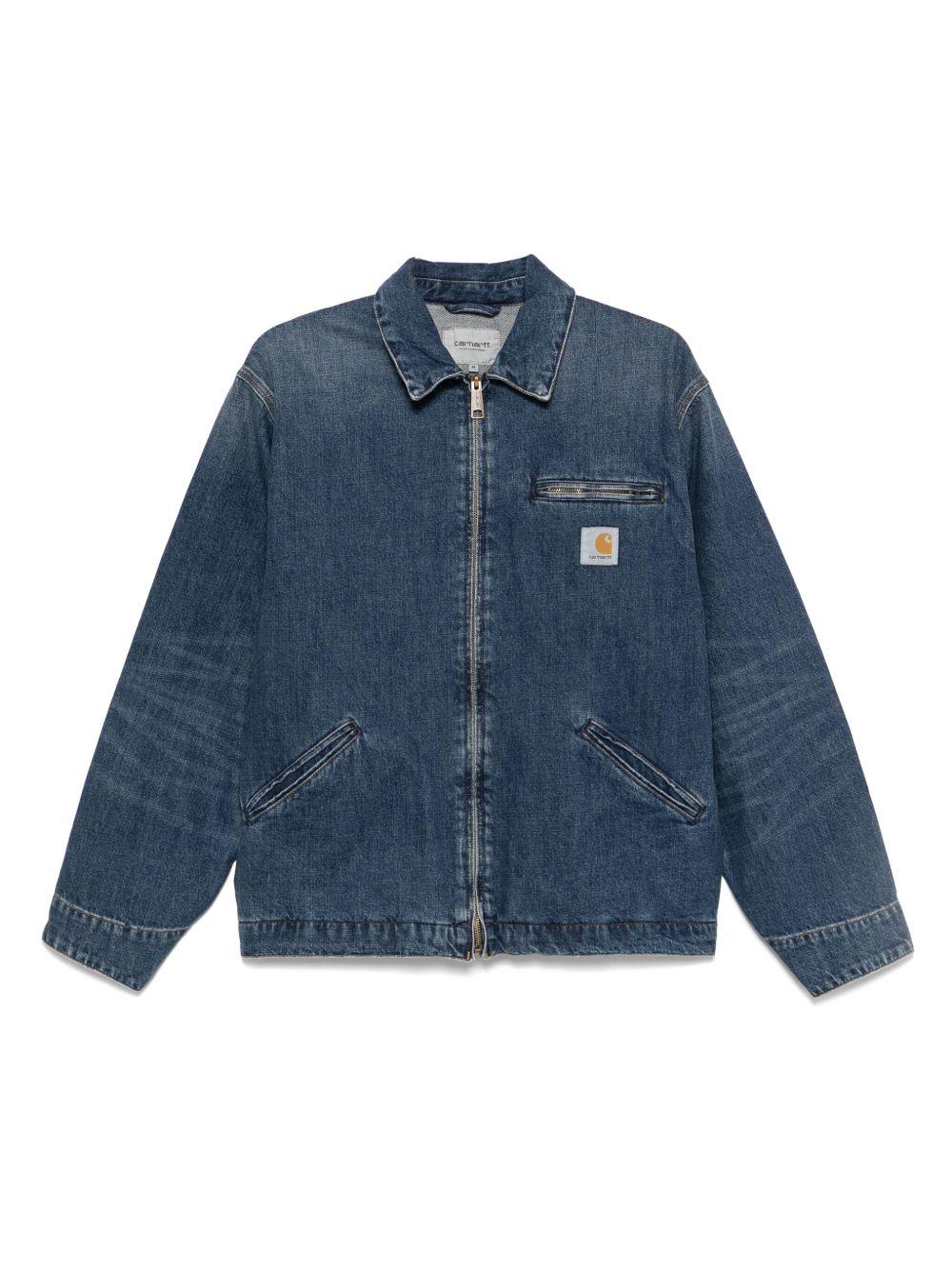 Giacca casual in cotone I034870 014L BLUE DARK USED WASH CARHARTT WIP 