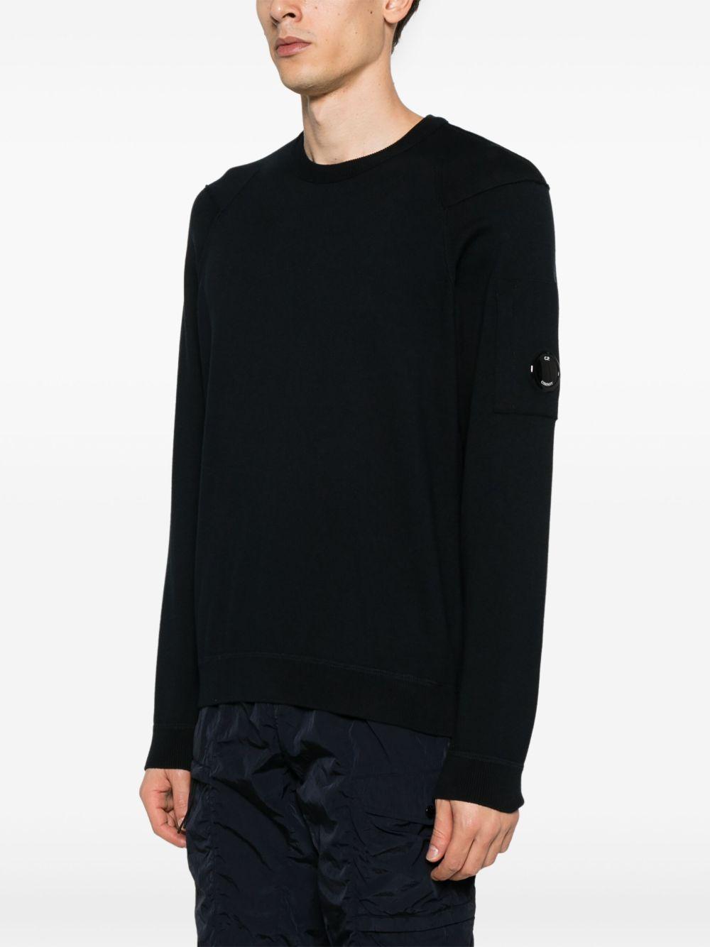 Sea Island Crewneck Lens Knit 18CMKN026A004037A 888 TOTAL ECLIPSE CP COMPANY 