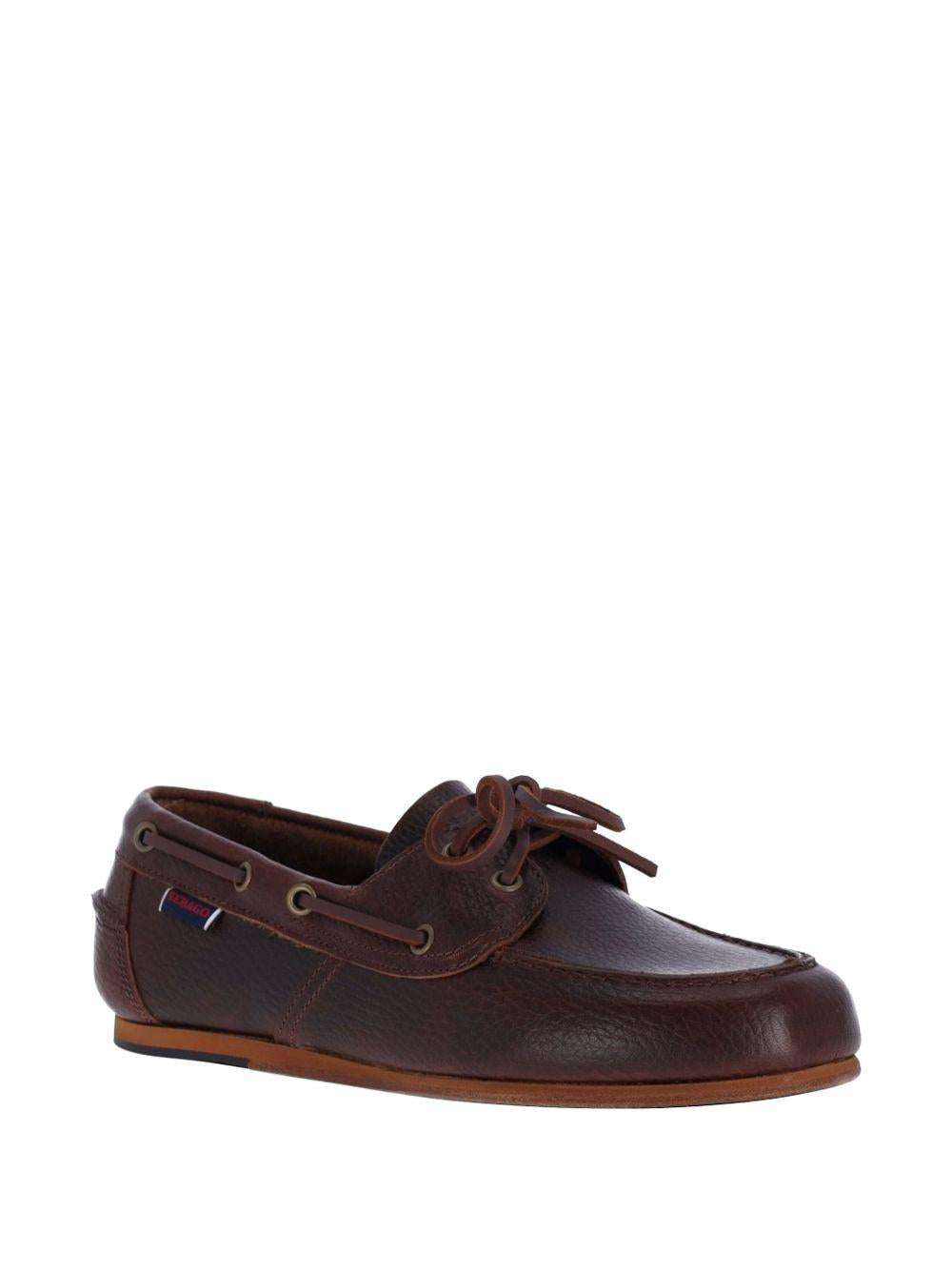 Owen Tumbled Boat Shoes 77123HW 900 BROWN SEBAGO 