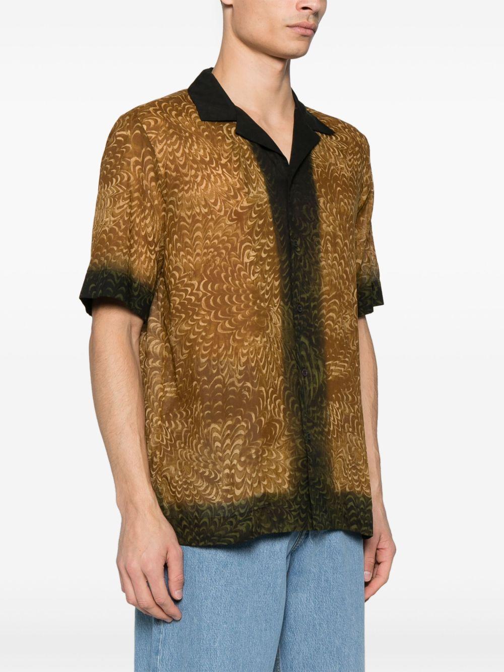 Camicia boxy in cotone 2510207421162 956 BRONZE DRIES VAN NOTEN 