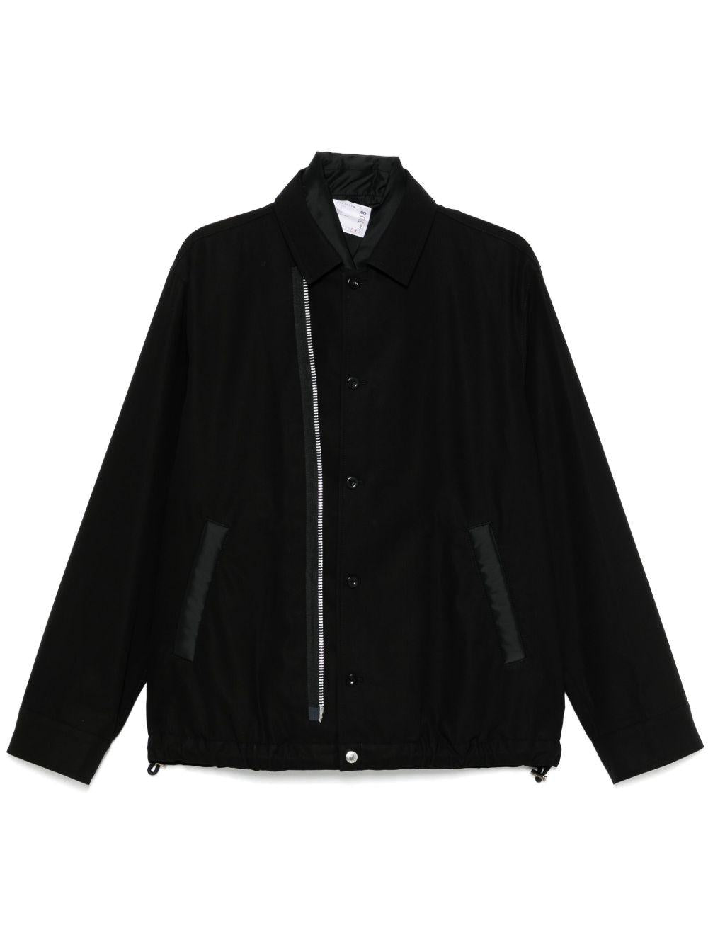 Cotton Twill Jacket 2503608M 001 BLACK SACAI 