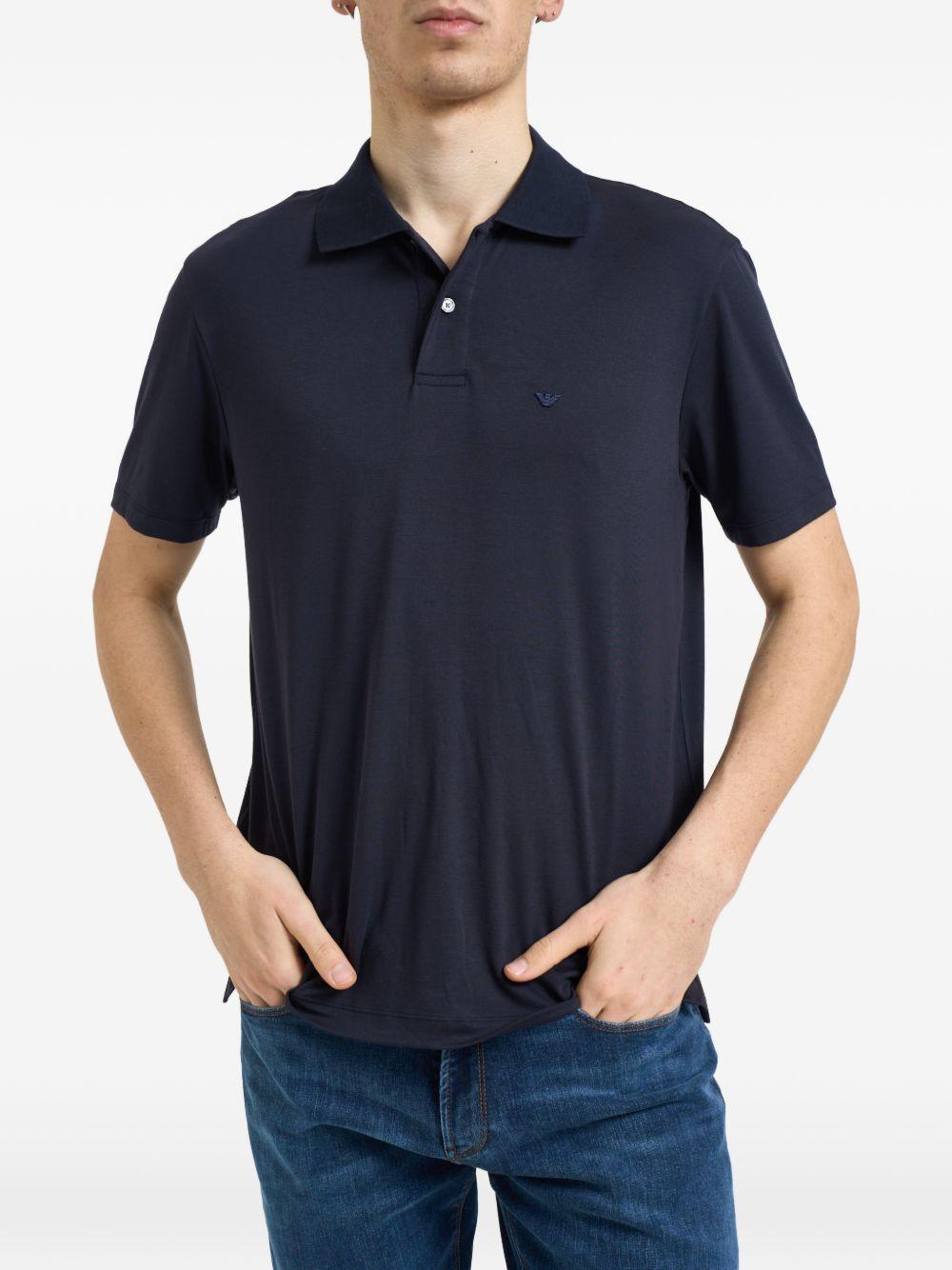 Polo in misto seta EM004526AF13721 UB118 EMPORIO ARMANI 