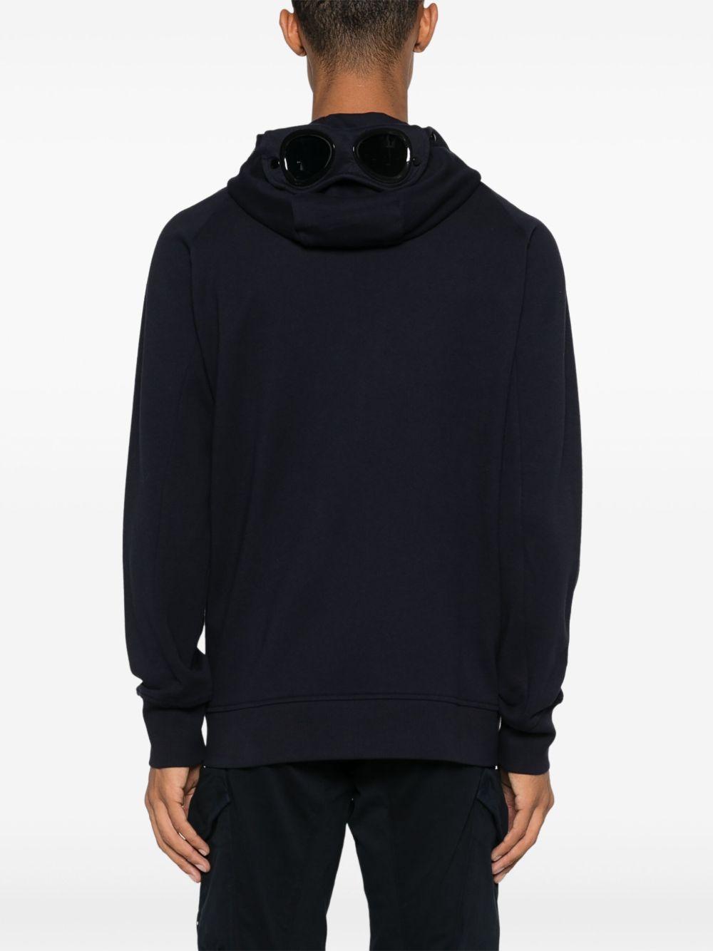 Diagonal Raised Fleece Goggle Hooded Sweatshirt 18CMSS028A005086W 888 TOTAL ECLIPSE CP COMPANY 