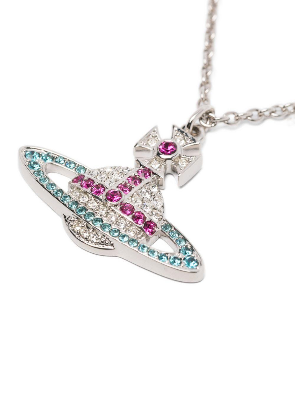 Kika Pendan 6302009402P509 PLATINUM CRYSTAL FUCHSIA VIVIENNE WESTWOOD 