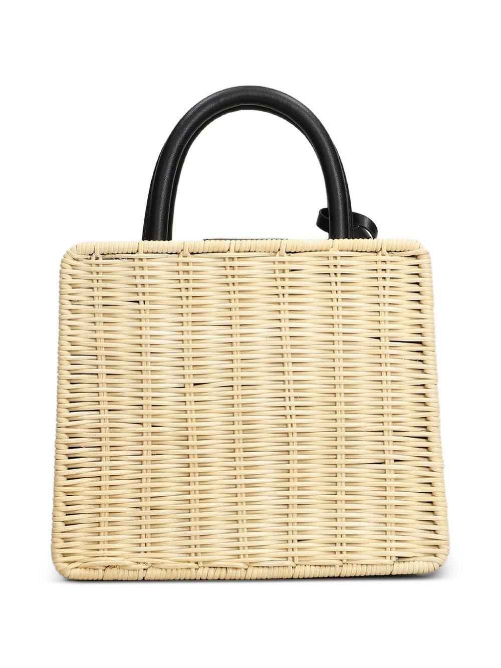 Borsa Mini in Paglia e Pelle SHBM000201736L 1100 STRAW MC2 SAINT BARTH 