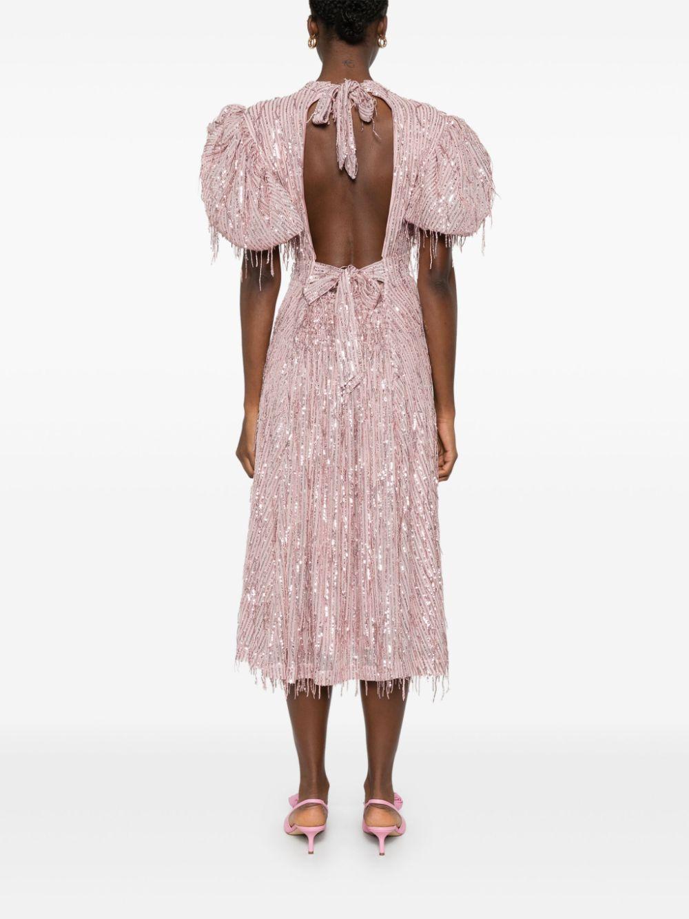 Abito lungo con paillettes 1140421922 1922 PEACHSKIN ROTATE 