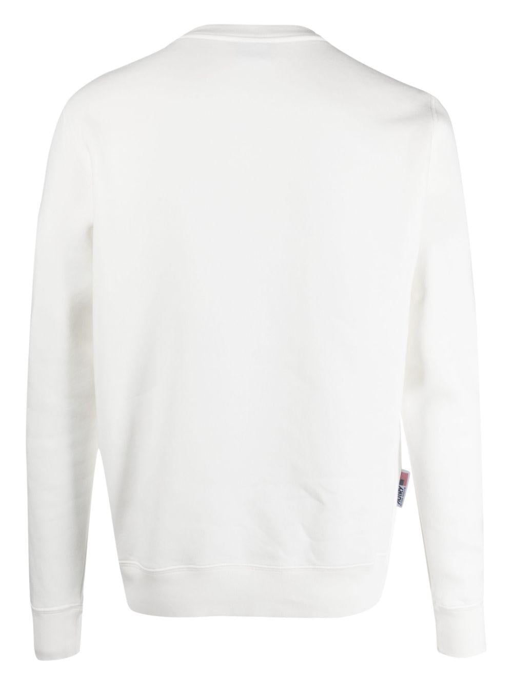 Felpa con ricamo SWIM408W WHITE AUTRY 