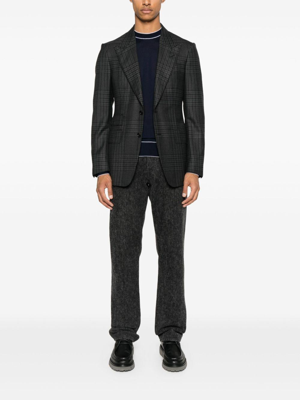 Maglia con dettagli a contrasto L76MAGL35MAG0L018 1101 BLUE BIANCO ELEVENTY 