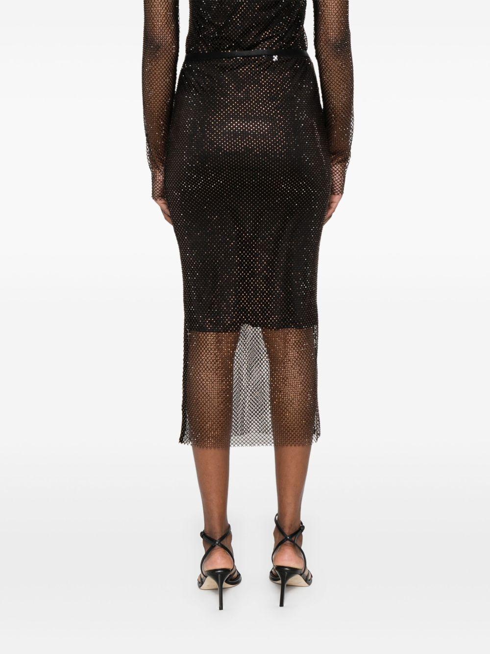 Longuette con strass RETEMM13140 003 NERO STRASS SPORTMAX 