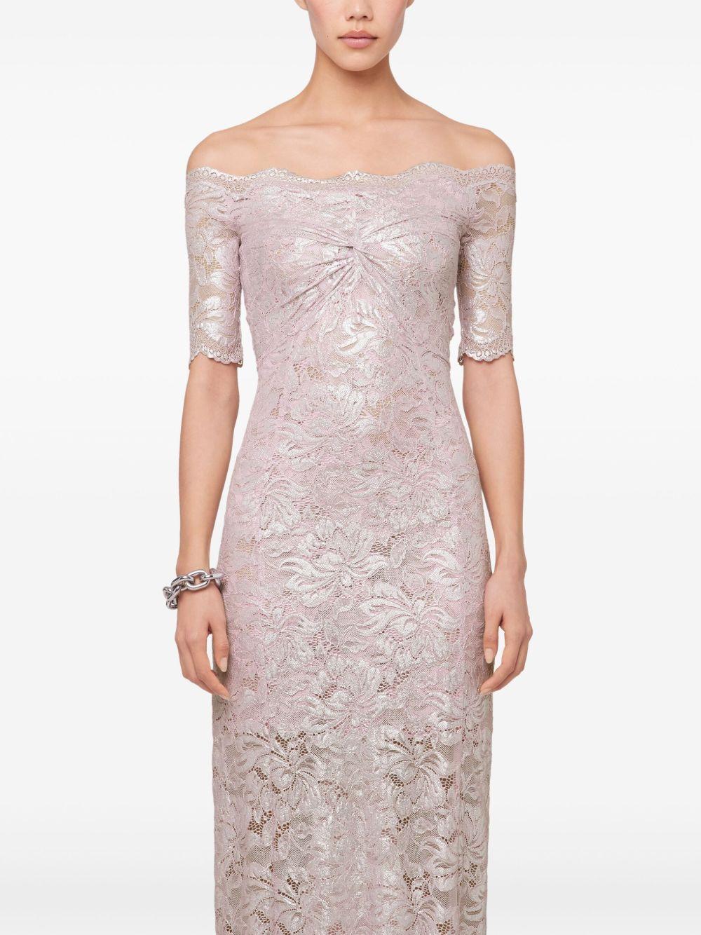 Abito con spalle scoperte 25EJRO106PA0244 M959 POWDER PINK RABANNE 