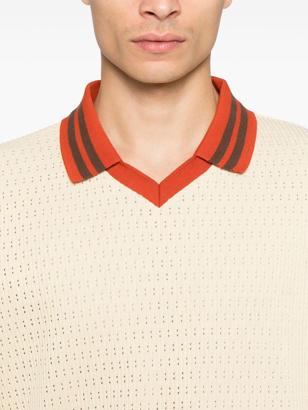 Le Polo Ajouré GPL143CO193 LIGHT BEIGE DROLE DE MONSIEUR 