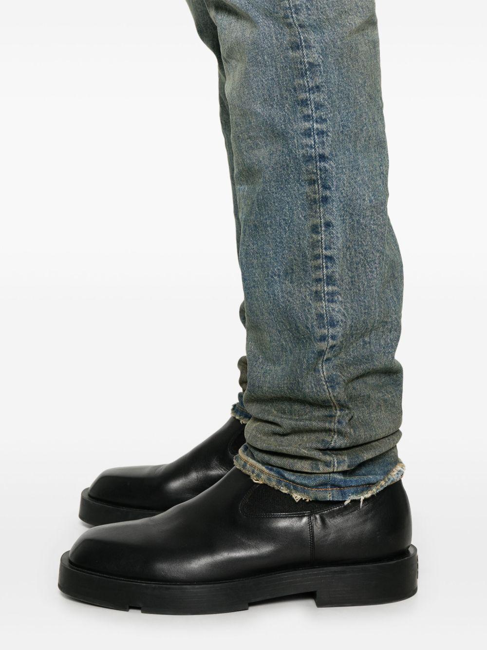 Jeans Cracked Bronze P001SYCB225 DK INDIGO PURPLE BRAND 