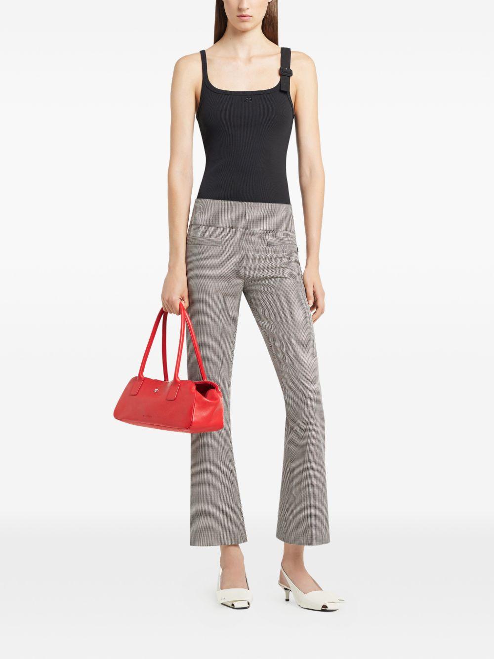 Buckle 90s Rib Tank Top 126JDE153JS0194 9999 BLACK COURREGES 